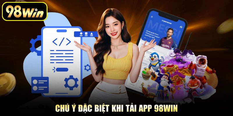 Chú ý đặc biệt khi tải app 98Win